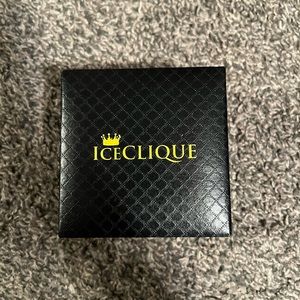 BRAND NEW Ice clique Golden tennis chain and bracelet. Never before worn
